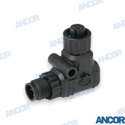 CONECTOR CODO NMEA 2000 90°